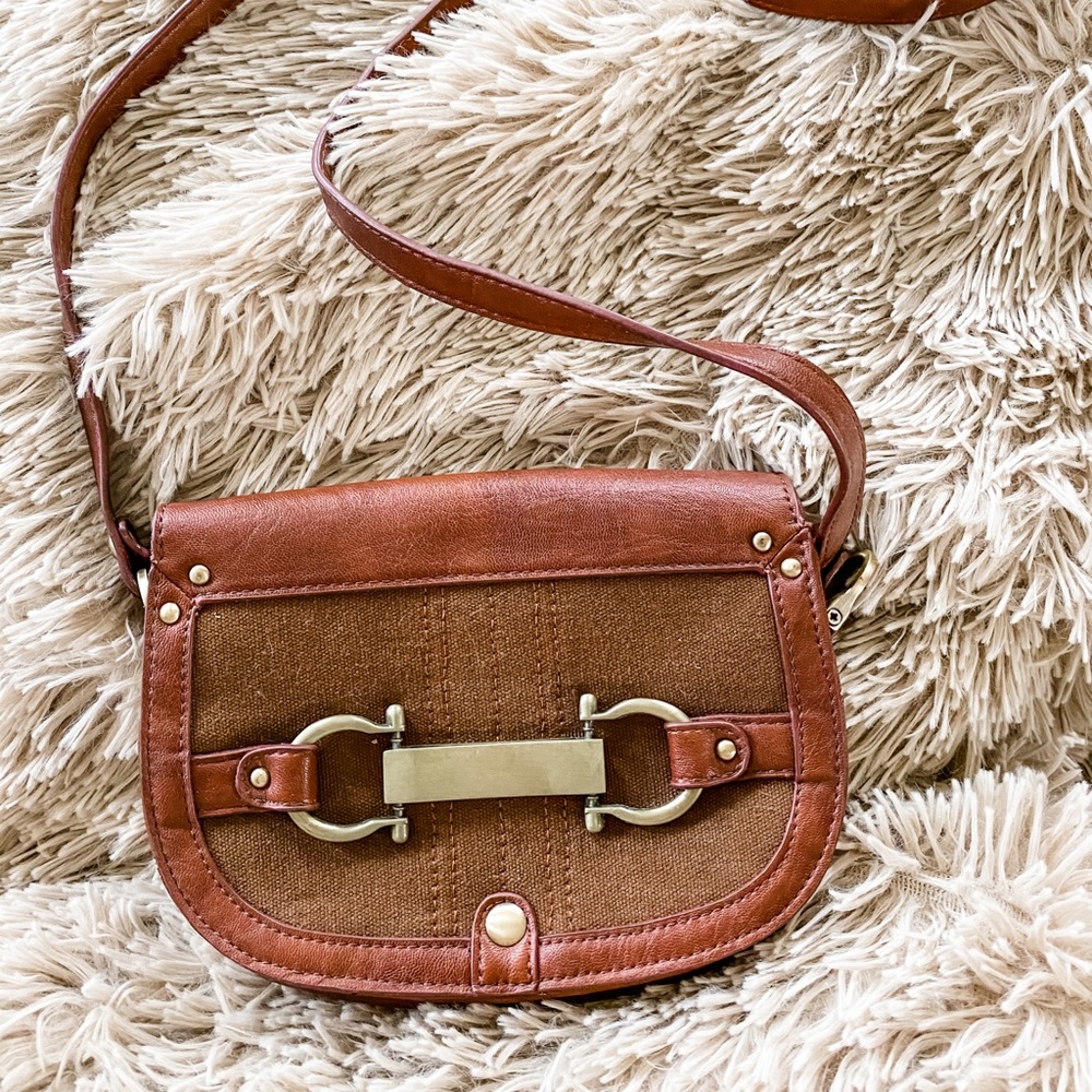 Small brown/cognac shoulder bag